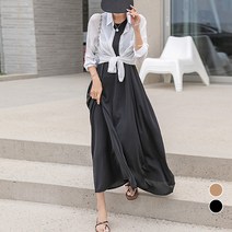 [나크21] (55~77) 홀터넥컷 A라인 롱원피스 NK22-O-10
