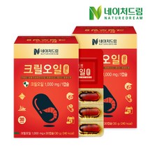 네이처드림 크릴오일 골드 1000mg, 30정, 2개