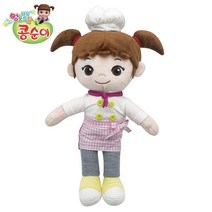 엉뚱발랄 콩순이 정품 모찌 의사 요리사 대형 가방고리 캐릭터 봉제인형 15cm 37cm 70cm, 콩순이 요리사 36cm