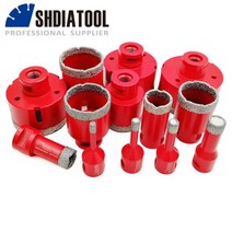 SHDIATOOL-다이아몬드 드릴링 코어 비트 M14 스레드 도자기 타일 석기 크라운 드릴 대리석 돌 벽돌 구멍 톱 1 개, 08 25mm_01 1pc