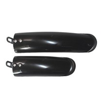 2Pcs 접이식 전면 후면 펜더 전기 자전거 용 자전거 전면 후면 사이클링 액세서리, 다중, 플라스틱, 블랙 14인치