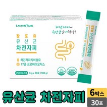락토테미 장포유 유산균 차전자피 식이섬유 프로바이오틱스 프락토올리고당 유산균먹이 차정자피 가루 스틱, 6개, 30포