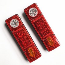 삼륜오토바이 2인승전기차 역 삼발이 노인전동차 Led 전기 세발자전거 테일 라이트 12/48/60/8V 방향 지, 01 A 2PCS 12V