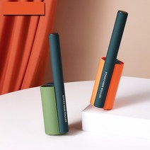 1+1 테이프돌돌이 롤클리너 고양이털청소 머리카락 사선컷팅 휴대용 그린1개+오렌지1개