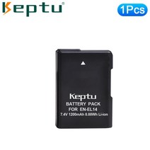 KEPTU 카메라 배터리 및 LCD USB 충전기 니콘 P7000 D3100 용 EN-EL14 EN, 04 1PC