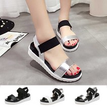 여성 비치 발편한 샌들 여름 원피스 미시 슈즈 쇼핑