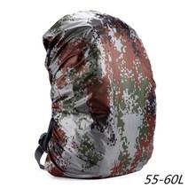 케일 배낭 가방 트레일러닝백 35-80l 레인 커버 야외 하이킹 등반 커버 전술 군사 기어에 대한 방수 방진 레인 커버, 디지털 55-60l