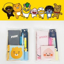 카카오문구세트 라이언 어피치 실속 학용품세트, 문구세트 어피치