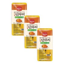 CJ 하선정 이절단무지 김밥재료 김밥단무지 밑반찬 자취음식 400g 3개