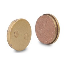 전기 스쿠터 뒷바퀴 마찰 플레이트 디스크 브레이크 패드 키트 xiaomi m365 pro 킥 스쿠터 교체 부품 용 하프 메탈릭, 2개 골드