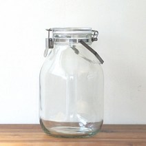 일본 셀러메이트 유리저장용기 밀폐용기 밀폐유리병 (4 size), 2리터, 1개