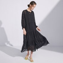 태그 자카드 쉬폰 원피스 1종+슬립 1종