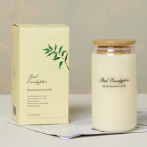 에인디 비염 천식 완화에 도움을 주는 천연 에센셜 아로마 리얼 유칼립투스 캔들, 리얼 유칼립투스 460g, 460g, 1개
