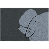 MOCAROSE 미끄러짐을 방지하다 코일현관매트 북유럽 스타일 캐릭터 소동물 방수 주방 카펫, 100x120cm, 6#