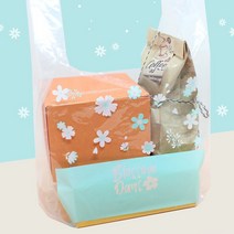 [소행섬] 플라워 민트 쇼핑백 PE U46, 2000ea