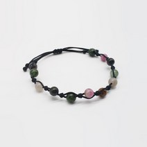 라온 토르마린 Tourmaline 투어머린 원석 매듭팔찌.펄린