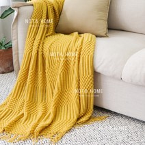 북유럽 소파 베드러너 담요 사계절 여름 가을 거실 면 꽈배기 니트 담요 배드러너