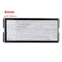 문자각인 금형개인 맞춤 글자 플레이트 3mm/4mm/6.4mm 이름 주소 고무 스탬프 액세서리 디지털 DIY 스크랩, 04 4mm type B