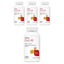 GNC CoQ-10 200mg 소프트젤 글루텐 프리 무설탕, 60개입, 4개
