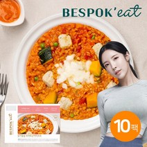 [비스포킷] 필라테스 식단 도시락 닭가슴살 토마토곤약리조또 230g 10팩, 단품