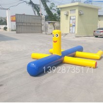 에어시소 에어바운스 가정용 빠지 바이킹 제주도 워터파크 대형 실내 바람 장비, 농축 물 바다 개 3x2 미터