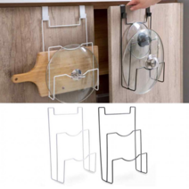 거치식 싱크대 문 도마걸이 뚜껑걸이 정리걸이 블랙 화이트colors, 1개