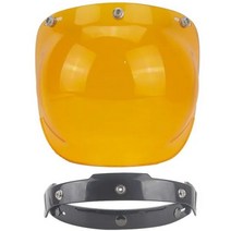 3 스냅 오픈 페이스 헬멧 바이저 빈티지 레트로 오토바이 헬멧 버블 쉴드 바이저 렌즈 안경 헬멧, B2