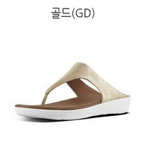 크록스 핏플랍-반다ll. 레더 크리스탈(골드.실버)