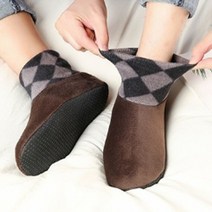 덧신 벨벳 논스립 실내 양말 층간소음 방지, 상품선택, 브라운