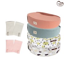 마더스베이비 쿠나밀착수유쿠션(러빙/케어링) + 에어로소프트손목보호대(일반)_AK21CST_01, 케어링(라임에이드)/윈디핑크 M-L.