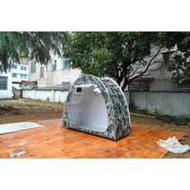 에어 원터치 쉘터 도킹 캠핑 텐트 CZX-401 자전거 스토리지 창 고 210D 디자인 야외, Camouflage