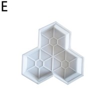 시멘트 금형 컬러 플라스틱 DIY 포장 야외 정원 바닥 콘크리트 타일 건물 액세서리, [05] E