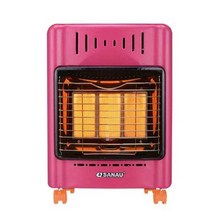 가스난로 실내 실외 이동식 LPG 가스 히터 가정용 난방, 로즈레드드