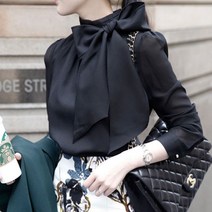 신스엔스 여성 리본 블라우스 데일리