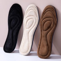 플러스+ 10도 자체 온열 깔창 벨벳소재 운동화 보온 교정 쿠션, B브라운-37