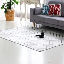 리앤데코 모노헤링본 극세사카페트 100x150cm