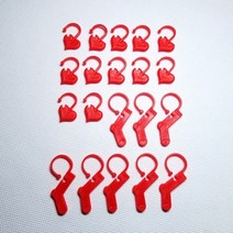 하트 양말 단수핀 단수링 20개 (평일 오후 3시이전 주문시 당일 발송됩니다.)