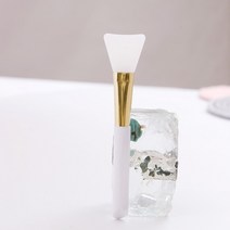 메이크업 실리콘붓 브러쉬 얼굴 피부관리 크림주걱 (색상:골드실버랜덤)