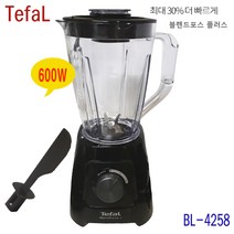 테팔 블렌드포스 플러스 BL4258CKR 600W 2단계 속도조절 이중 잠금, BL4258CKR(테팔믹서기)