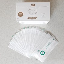 CM 일회용마스크 3중멜트브라운필터 개별포장50매입 화이트, 1박스, 50매입