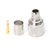 YYSD 1 Set N 유형 압착 플러그 RF 커넥터 LMR400 RG8 케이블 용 동축 변환기 어댑터, 01 Beige