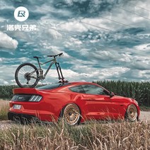 자전거캐리어 지붕형 승용차 카고 SUV 트레일러 차량용 자동차자전거거치대, 2인용 레드