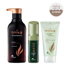 기타 [현대약품] 마이녹셀 탈모샴푸 400mlx1개+앰플 60mlx1개+트리트먼트 150mlx1개, 상세페이지참조