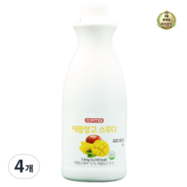쥬피터 애플망고 스무디, 4개, 1.8kg