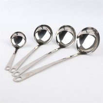 셀러허브 생활리빙 특대 스텐국자 키친툴 고급 스테인레스국자 전골요리