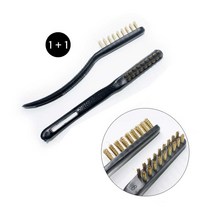 신주 칫솔 브러쉬 2개 세트 1＋1 철브러쉬, 1개