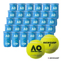 던롭 DUNLOP 테니스 볼 AUSTRALIAN OPEN호주 오픈 2구입 1상자30캔60구 DAOYL2DOZ 일본