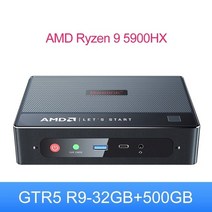 미니PC 데스크탑 고사양 2022 beelink gtr5 ryzen 9 5900hx gtr6 6900hx windows 11 pro 게이머 32gb ssd 500gb nvme, 32g500g, 영국