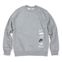 [국내발송] 나이키 NIKE 클럽 플리스+ 맨투맨 그레이 긴팔 티셔츠 DX0782-063