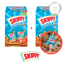 [2개] SKIPPY 스키피 개별포장 피넛버터 8팩 크리미 휴대용 땅콩버터 땅콩잼, 1개